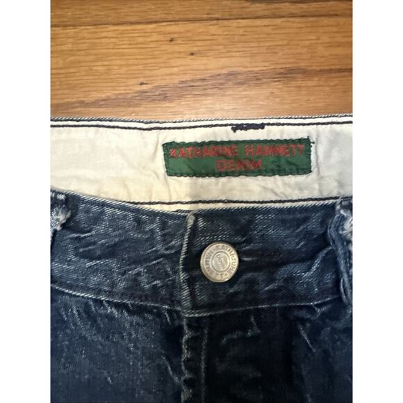 Katherine Hamnett Jeans 30 Blue Button fly Made In Italy - Picture 4 of 14